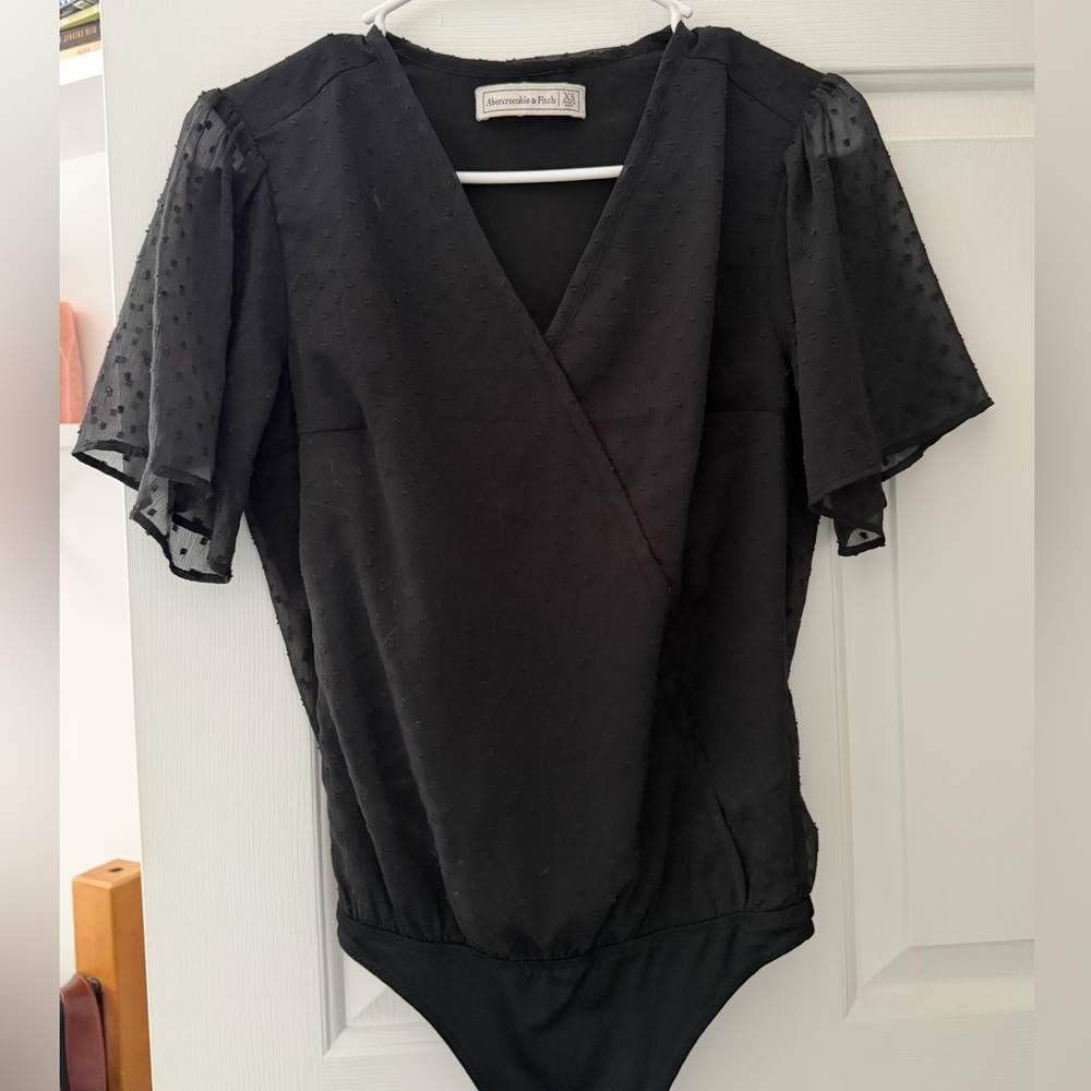 Black blouse bodysuit